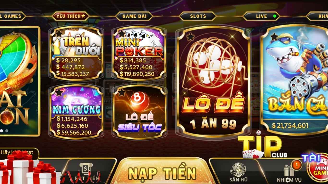 Khám phá top trò chơi hot nhất tại TIPCLUB